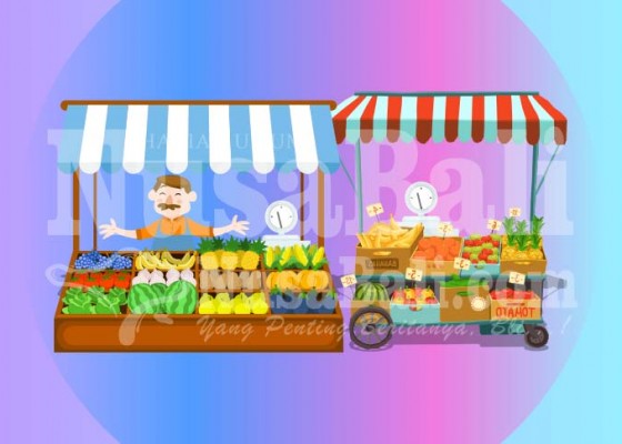 Nusabali.com - ada-tempat-khusus-penjualan-buah-lokal-di-pasar-badung