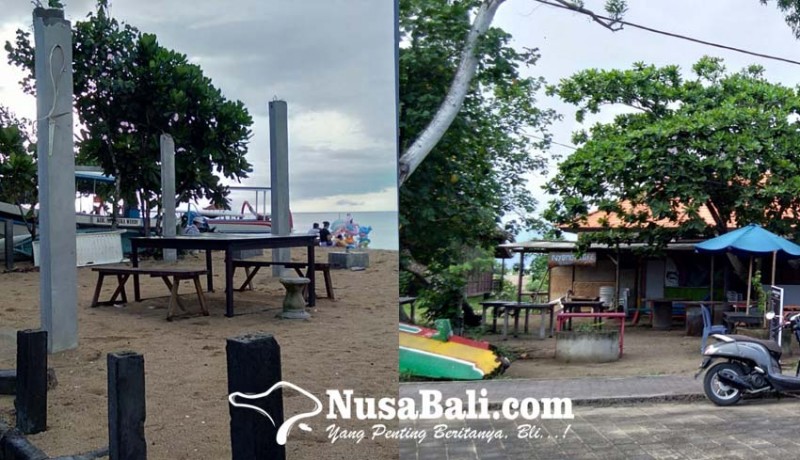 www.nusabali.com-dampak-penataan-15-pedagang-pantai-mertasari-relokasi-ke-area-parkir