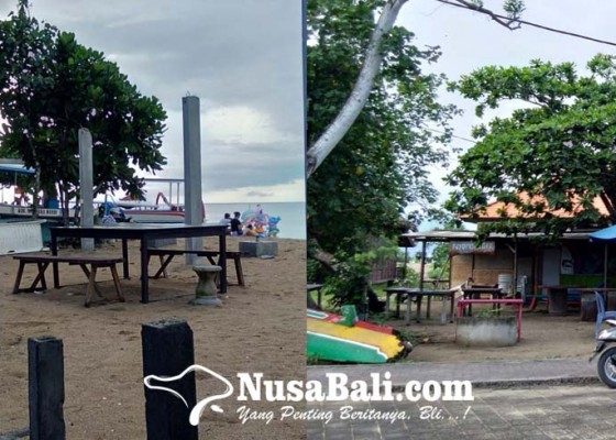 Nusabali.com - dampak-penataan-15-pedagang-pantai-mertasari-relokasi-ke-area-parkir