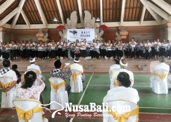 Nusabali.com - tari-kecak-tandai-dimulainya-kegiatan-bali-poleng