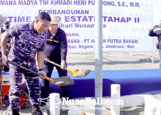 Nusabali.com - wakasal-tinjau-pembangunan-maritime-food-estate-jembrana