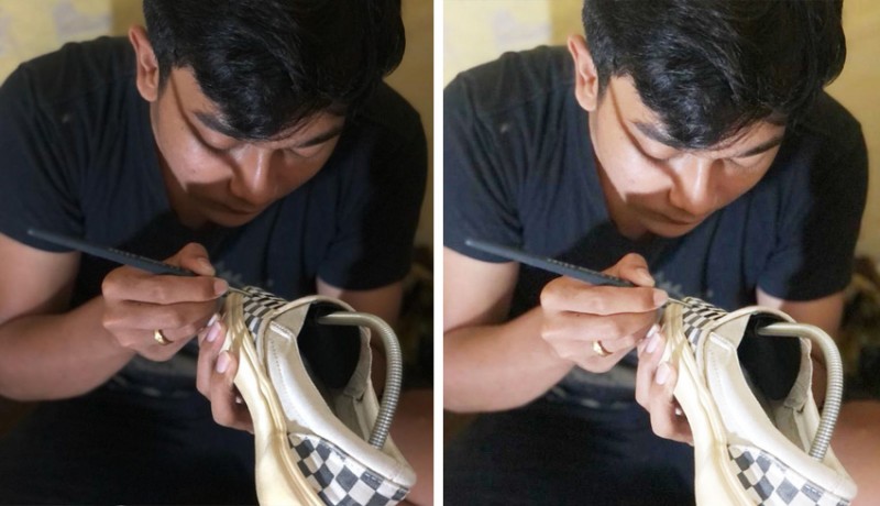 www.nusabali.com-anak-muda-singaraja-rintis-usaha-cuci-sepatu