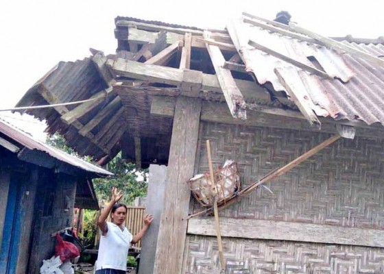 Nusabali.com - desa-luwus-diterjang-angin-puting-beliung-7-bangunan-rusak
