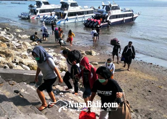 Nusabali.com - penyeberangan-sanur-nusa-penida-masih-sepi-wisatawan