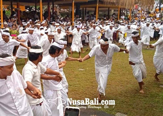 Nusabali.com - tradisi-siat-sampian-di-pura-samuantiga-kembali-digelar
