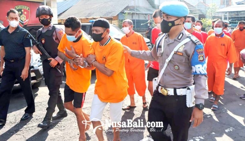 www.nusabali.com-operasi-sikat-agung-polres-badung-bekuk-17-pelaku-kriminal