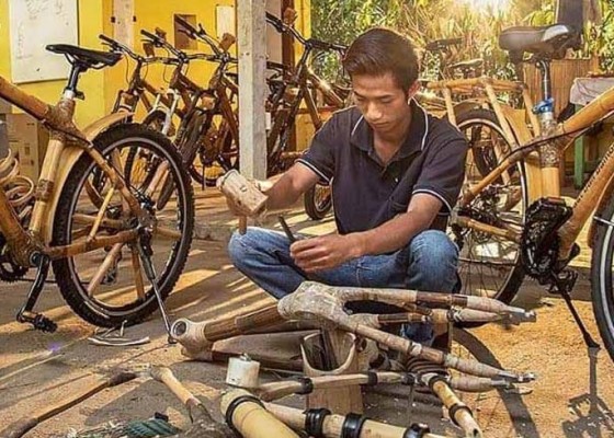 Nusabali.com - produksi-sepeda-bambu-berharap-bangkit-lagi