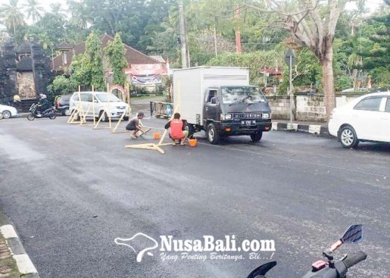 Nusabali.com - dinas-pupr-perbaiki-pedestrian-alun-alun-bangli