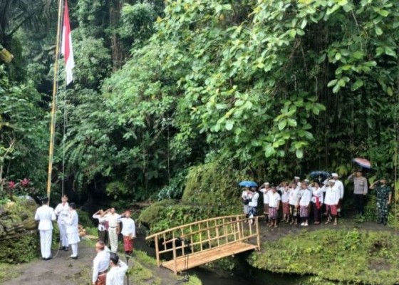 Nusabali.com - tukad-oss-ubud-jadi-lokasi-upacara-hut-ke-77-republik-indonesia