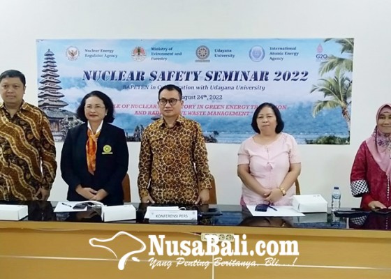 Nusabali.com - bapeten-bersama-fmipa-unud-gelar-seminar-keselamatan-nuklir-2022