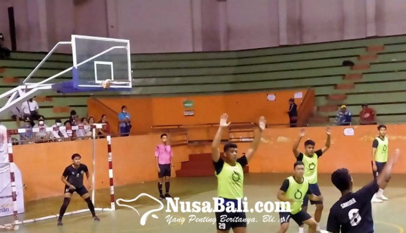 www.nusabali.com-eksibisi-porprov-xv-handball-badung-bidik-medali-emas