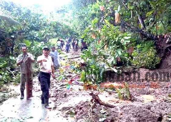 Nusabali.com - jalan-desa-sepang-kelod-tertutup-lumpur