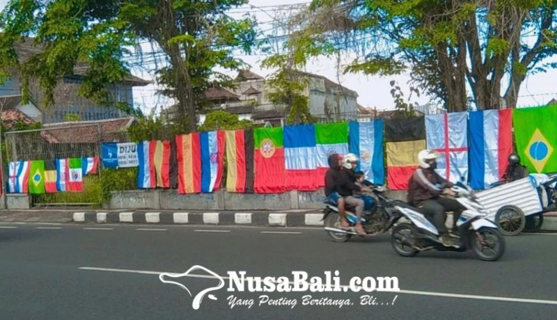 www.nusabali.com-piala-dunia-2022-sudah-dekat-denpasar-semarak-bendera-negara-peserta