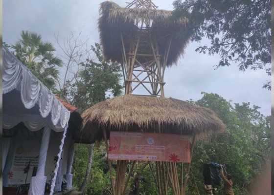 Nusabali.com - tower-internet-berbahan-bambu-diresmikan
