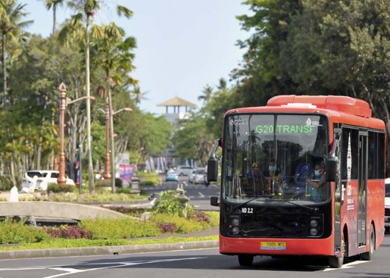 Nusabali.com - uji-coba-bus-listrik-sebagai-transportasi-g20