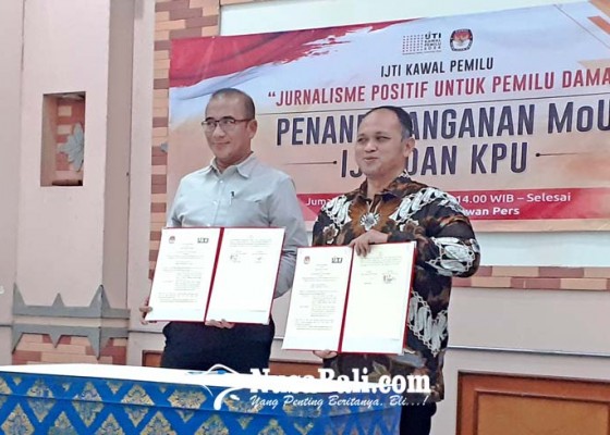 Nusabali.com - ijti-komitmen-kawal-pemilu-2024-tandatangani-nota-kesepahaman-dengan-kpu-ri