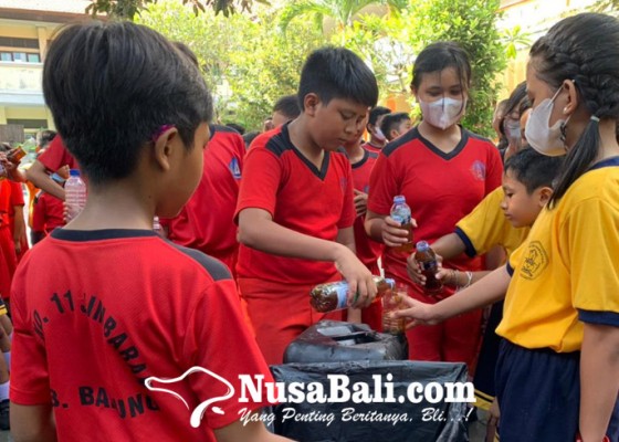 Nusabali.com - siswa-di-kuta-selatan-kumpulkan-minyak-jelantah-untuk-apa