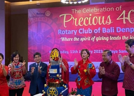 Nusabali.com - perayaan-hut-ke-40-rotary-club-bali-denpasar