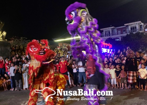 Nusabali.com - sambut-imlek-parade-liong-dan-barongsai-kolaborasi-dengan-barong-bangkung