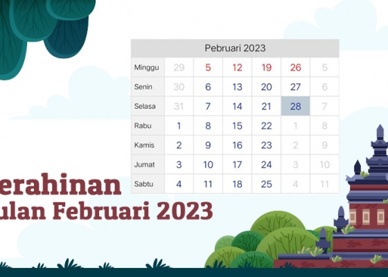 Nusabali.com - daftar-rerahinan-bulan-februari-2023-menurut-kalender-bali