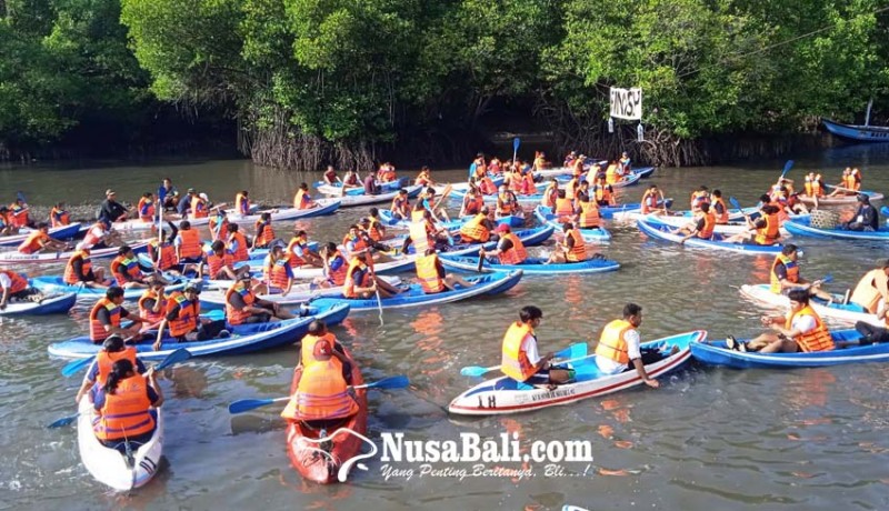 www.nusabali.com-lomba-susur-mangrove-angkut-26-ton-sampah