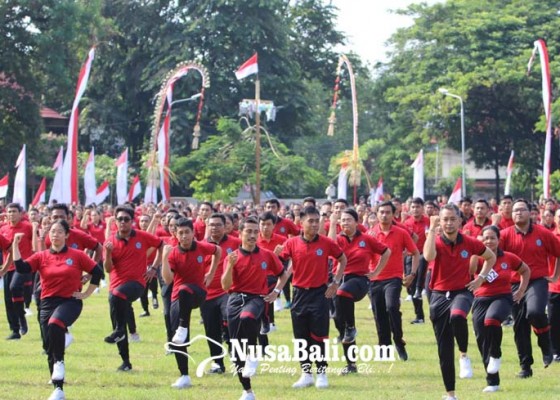 Nusabali.com - hut-kota-denpasar-dimeriahkan-1500-peserta-senam-sicita