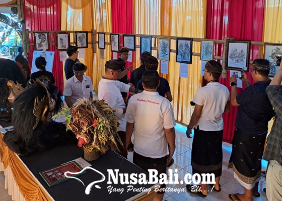 Nusabali.com - sketsa-dan-tapel-st-tunas-muda-wadahi-kreativitas-dua-komponen-penting-ogoh-ogoh