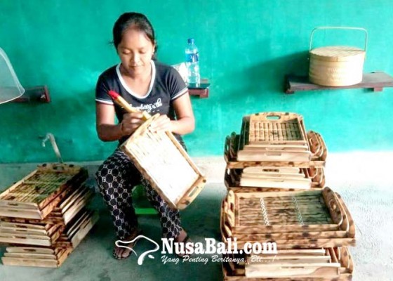 Nusabali.com - dulu-sepi-kerajinan-bambu-kini-ramai-kembali