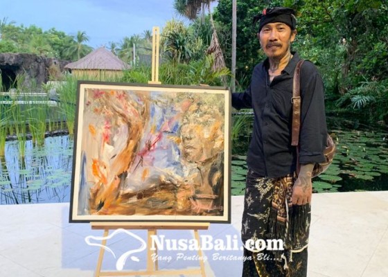 Nusabali.com - jero-apel-live-painting-karya-dilelang-hasil-didonasikan