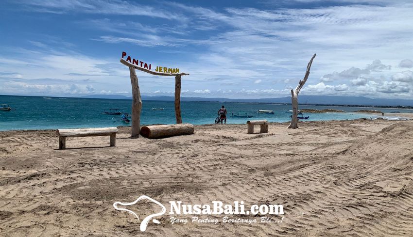 www.nusabali.com-jaga-kenyamanan-wisatawan-pasir-pantai-jerman-dirapikan