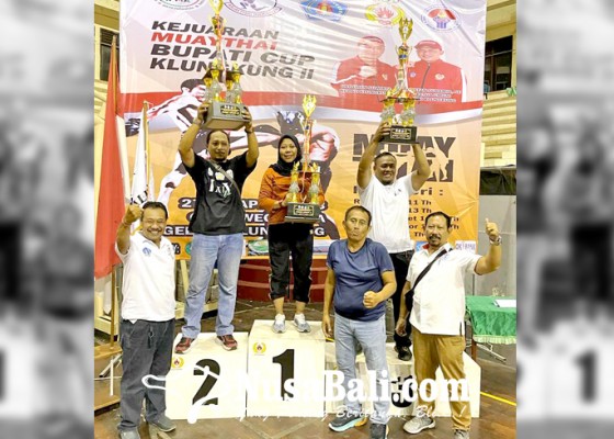 Nusabali.com - kejuaraan-muaythai-bupati-cup-klungkung-ii-bekasi-juara-tuan-rumah-runner-up
