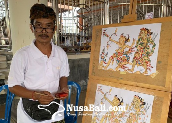 Nusabali.com - sumantra-bagikan-ilmu-melukis-wayang-kamasan-secara-gratis