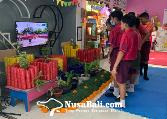Nusabali.com - prasada-fest-siswa-sdn-12-jimbaran-pamerkan-karya