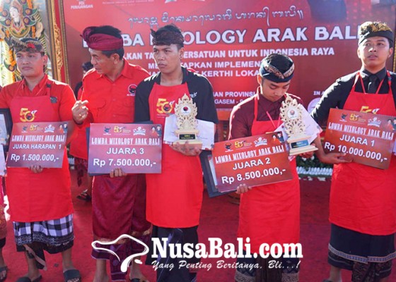 Nusabali.com - wakil-karangasem-dan-buleleng-juara-lomba-mixology-arak-bali