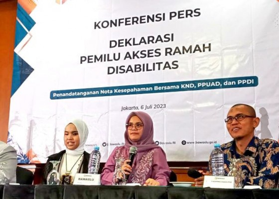 Nusabali.com - bawaslu-deklarasi-pemilu-ramah-disabilitas