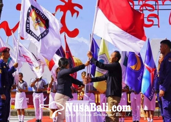 Nusabali.com - kpu-kirab-pemilu-2024-keliling-bali