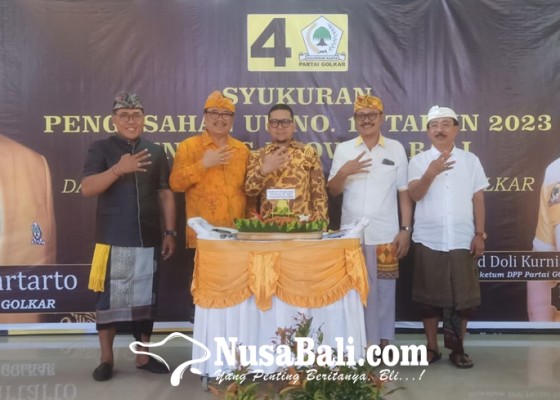 Nusabali.com - uu-provinsi-bali-kelar-golkar-bali-syukuran