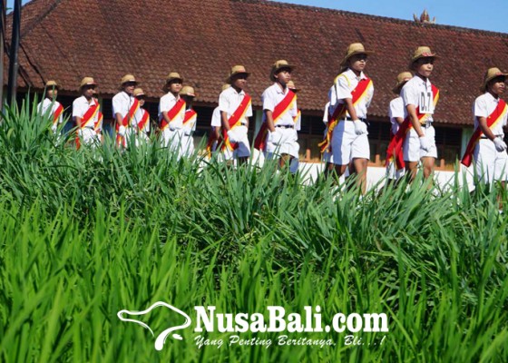Nusabali.com - gerak-jalan-indah-siswa-melintasi-sawah