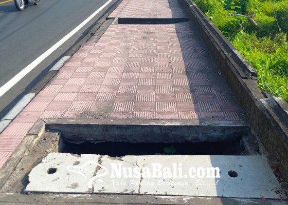 Nusabali.com - trotoar-rusak-di-kawasan-lovina-bakal-diperbaiki