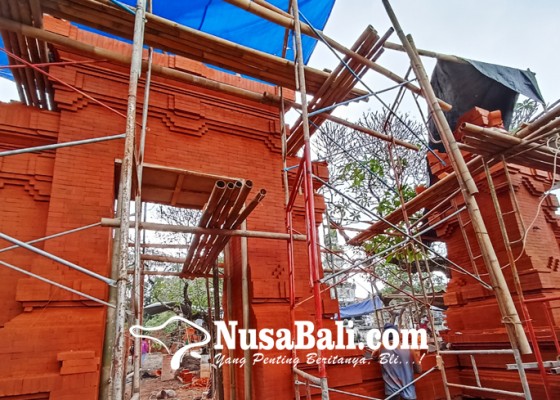Nusabali.com - perbaikan-pura-jagatnatha-tinggal-atap-dan-finishing