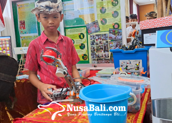 Nusabali.com - sd-no-1-kerobokan-stimulasi-minat-robotik-lewat-mainan-lego