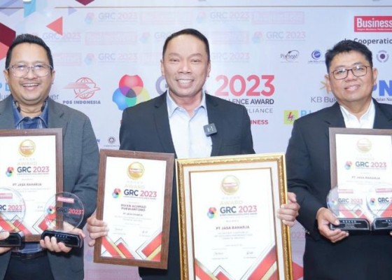Nusabali.com - jasa-raharja-borong-4-penghargaan-bergengsi-di-ajang-grc-award-2023
