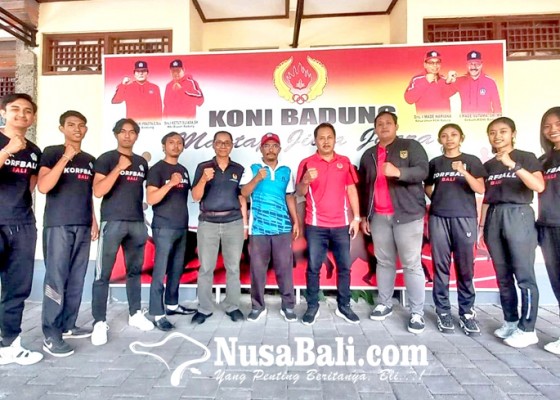 Nusabali.com - enam-atlet-korfball-bali-pamitan-ke-koni-badung