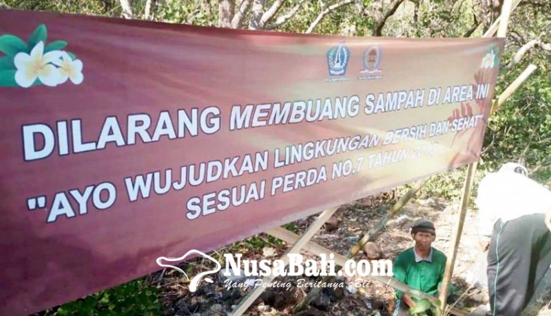 www.nusabali.com-kelurahan-benoa-pasang-spanduk-larangan