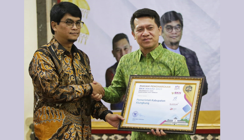 www.nusabali.com-pemkab-klungkung-sabet-4-penghargaan-bkn-award-2023