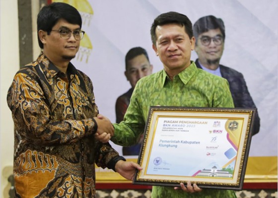 Nusabali.com - pemkab-klungkung-sabet-4-penghargaan-bkn-award-2023