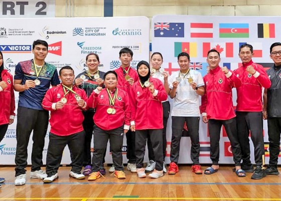 Nusabali.com - tim-para-badminton-raih-enam-gelar-di-australia