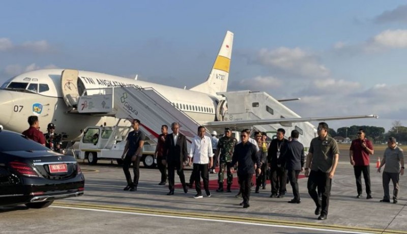 www.nusabali.com-presiden-jokowi-mendarat-di-bandara-ngurah-rai