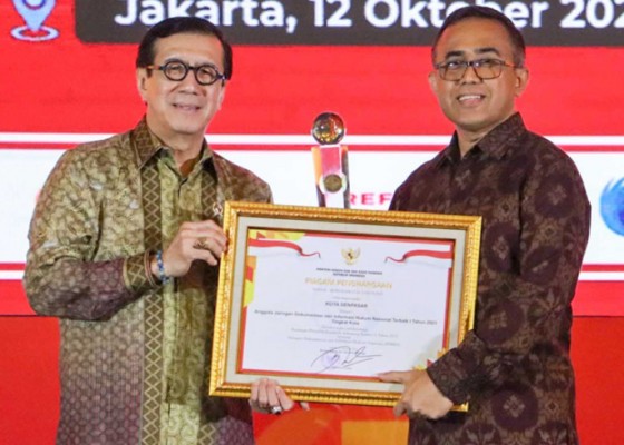 Nusabali.com - pemkot-denpasar-raih-penghargaan-jdihn-award-terbaik-i-tahun-2023