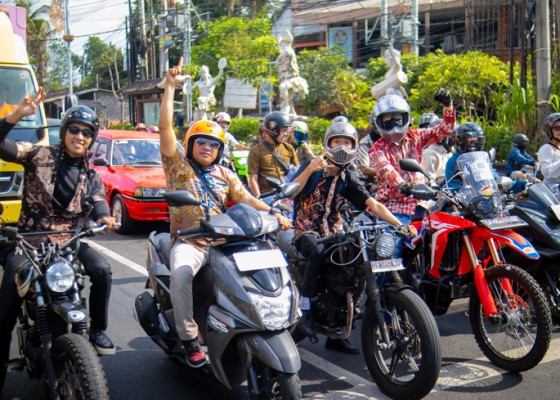 Nusabali.com - dewata-rockers-mg-blip-gelar-batik-ride-sukses-gaet-ratusan-bikers